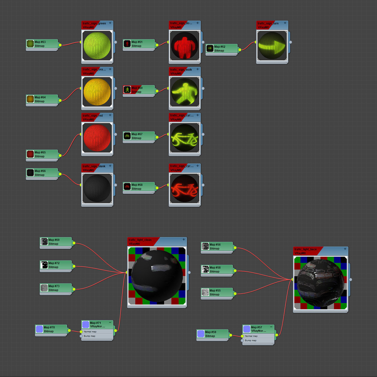 Trafic lights Kit collection of trafic lights 3D model_9