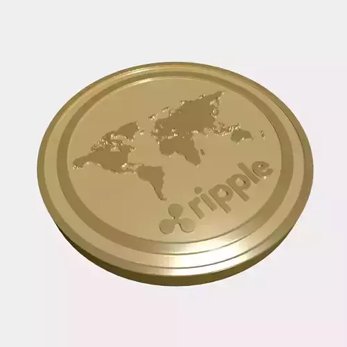 Ripple coin 3D model