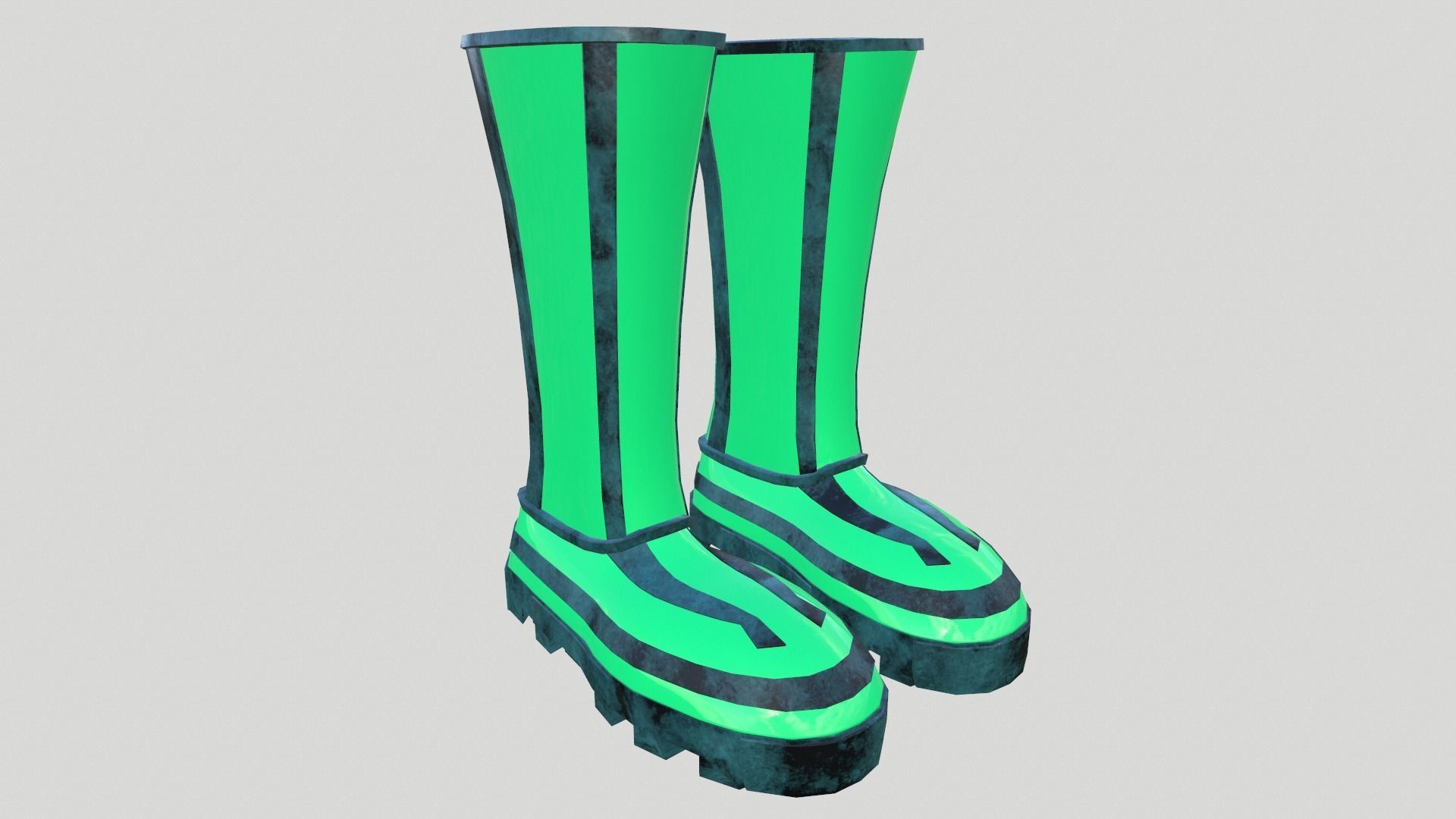 Eccentric Boots Low-poly 3D model_2
