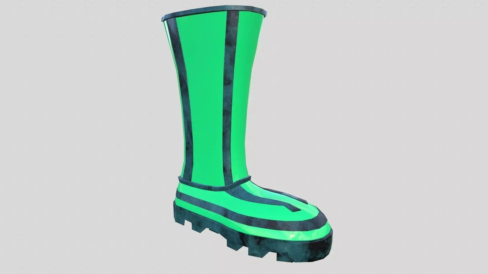 Eccentric Boots Low-poly 3D model_0