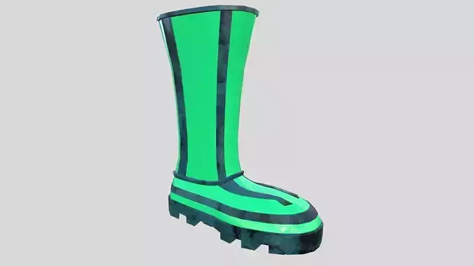 Eccentric Boots Low-poly 3D model