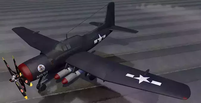Douglas XTB2D-1 Skypirate 3D model