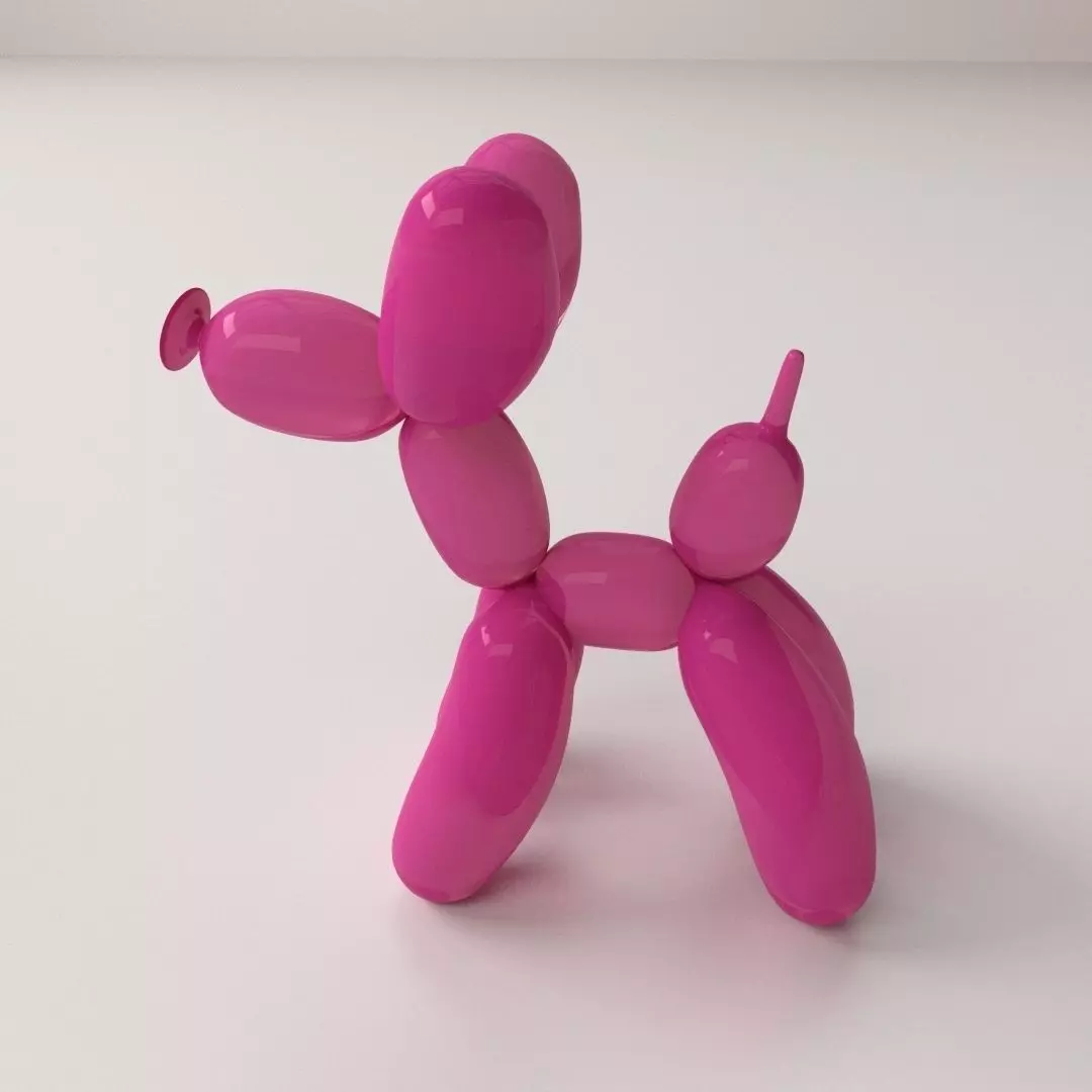 Balloon Poodle 3D model_0