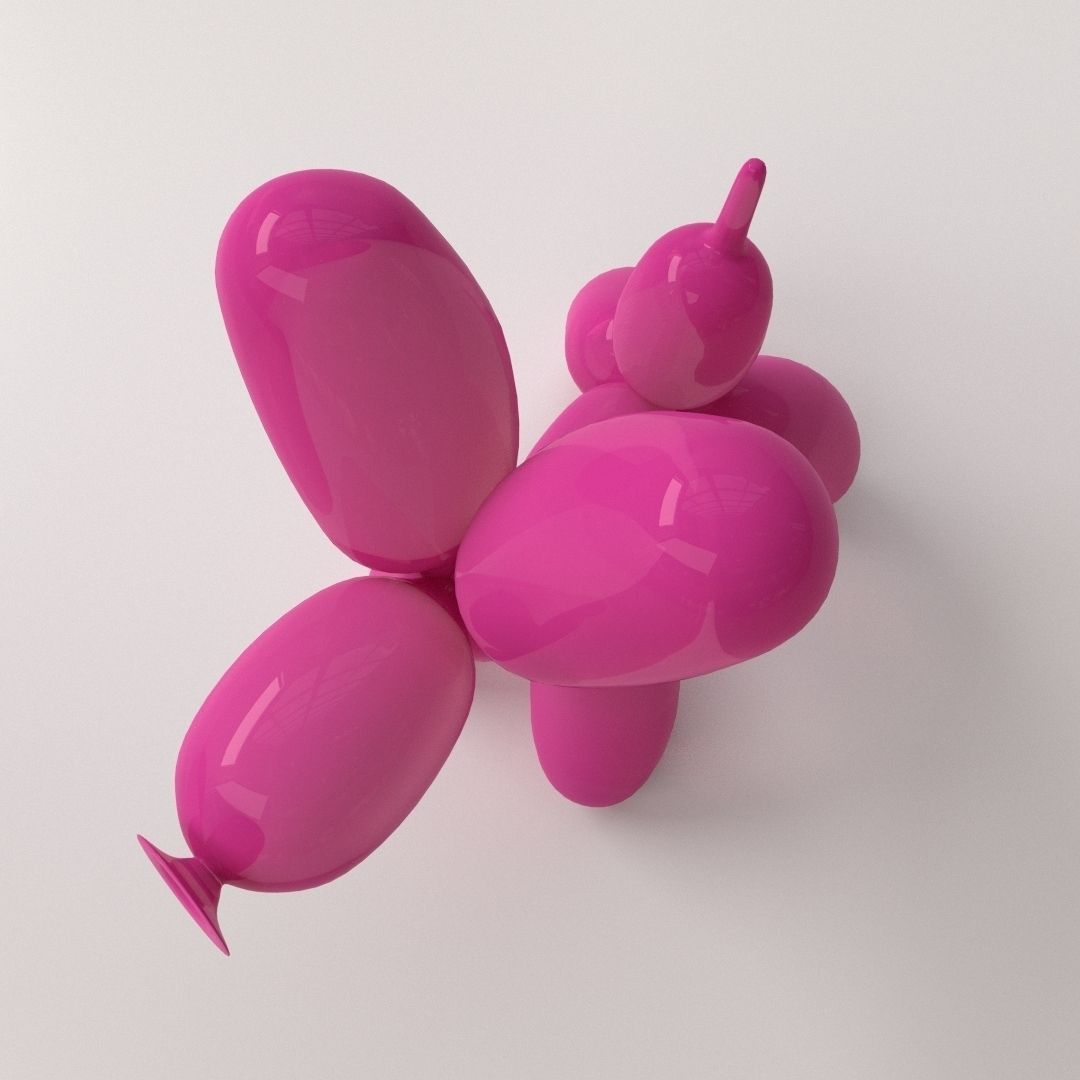 Balloon Poodle 3D model_1