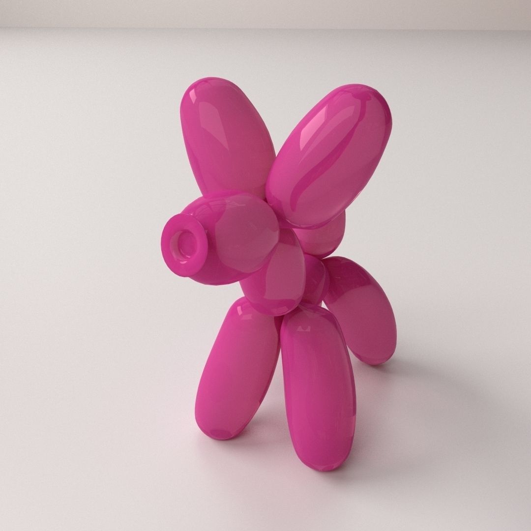 Balloon Poodle 3D model_2