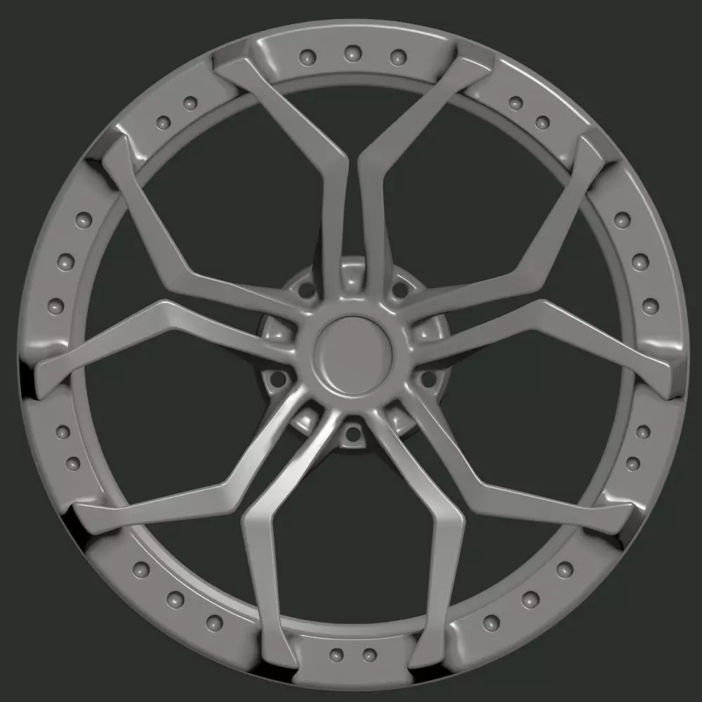 Car rim 10 3D model_0