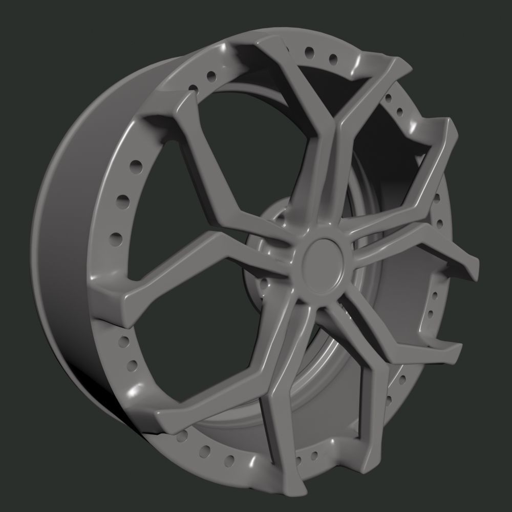 Car rim 10 3D model_3