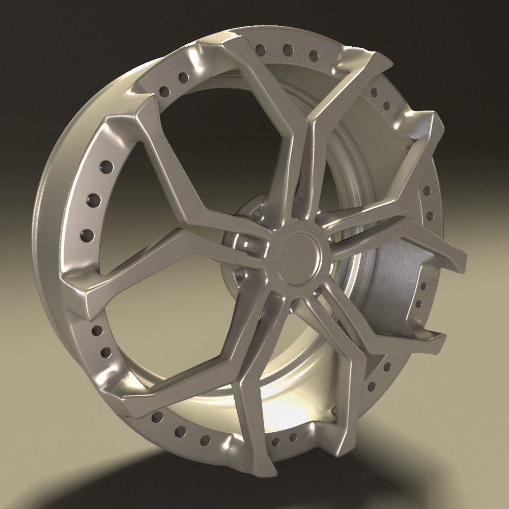 Car rim 10 3D model_4
