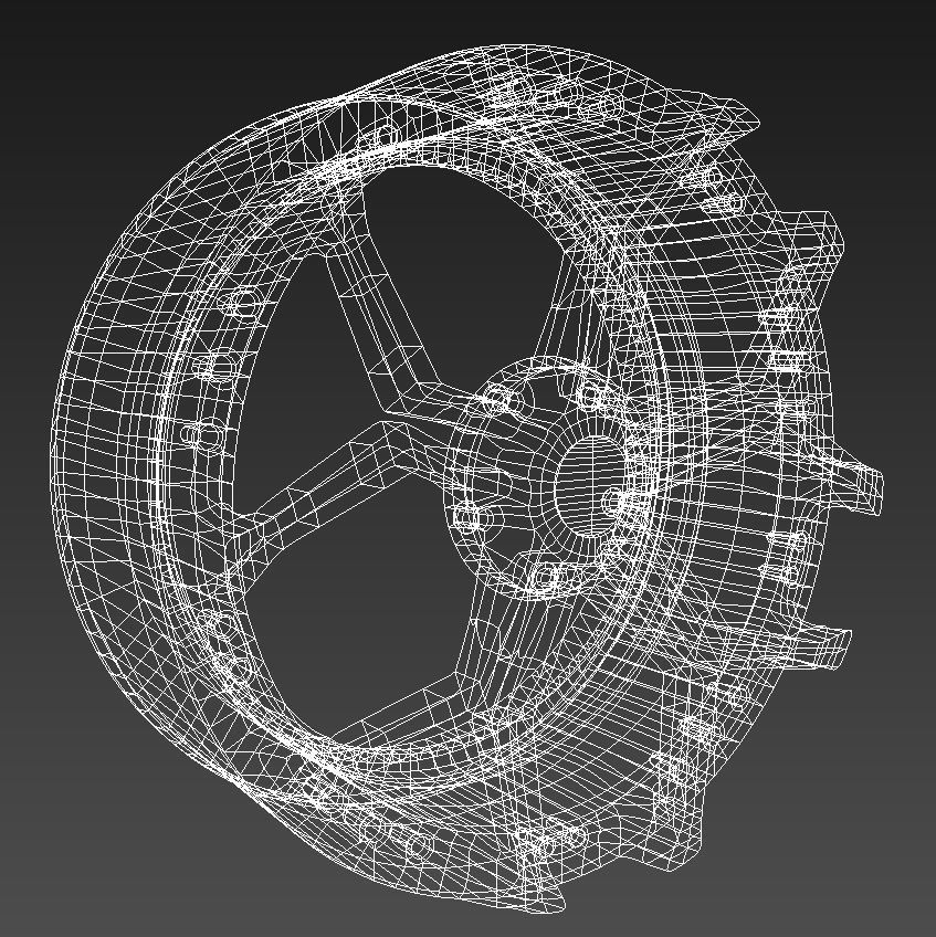 Car rim 10 3D model_2