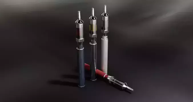 E-cig V3 ego spinner style 3D model