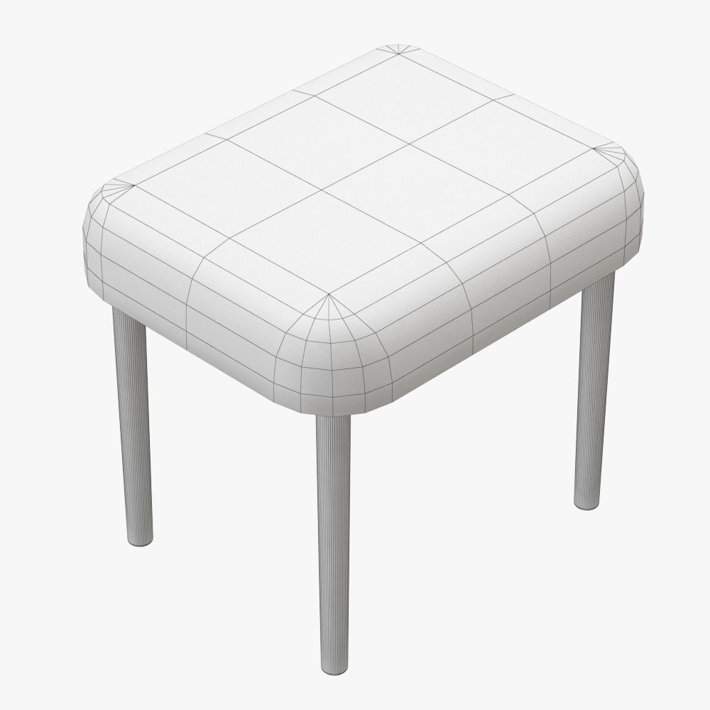 Seren Baa Beauty Stool 3D model_3