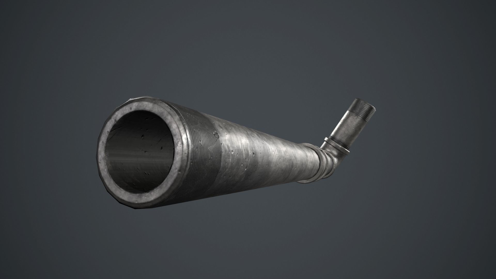 Metal Pipe Weapon PBR Game Ready Low-poly 3D model_3