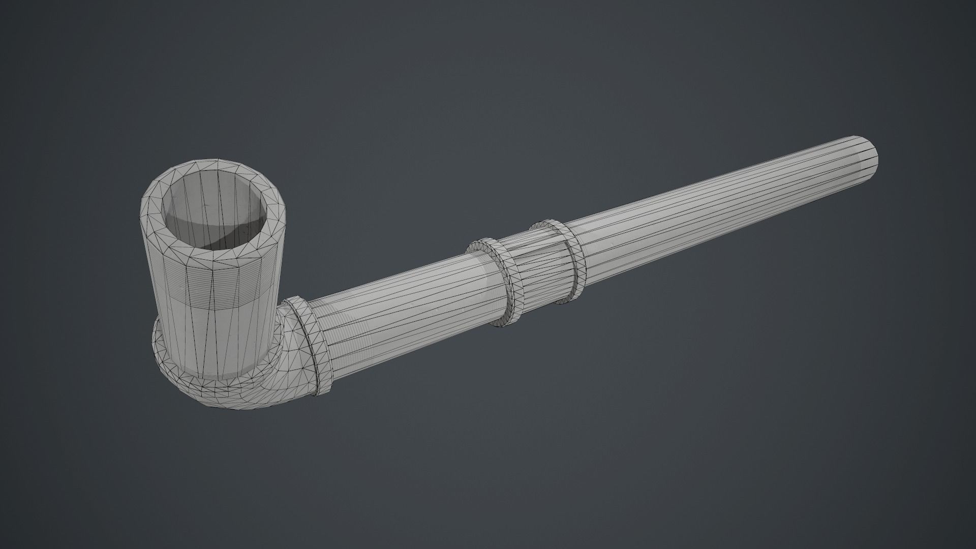 Metal Pipe Weapon PBR Game Ready Low-poly 3D model_13