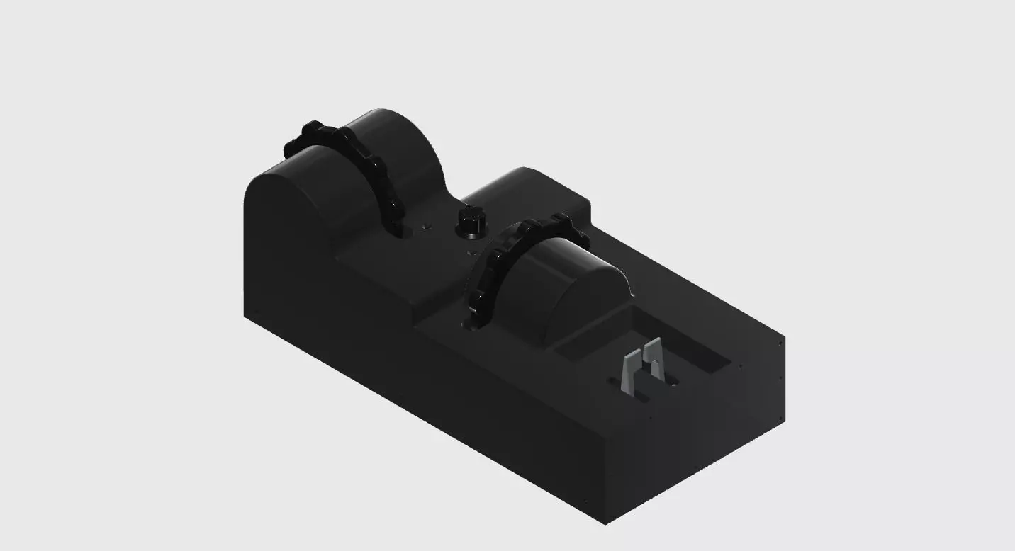 Piper Seneca style Trimmer and Fuel selector 3D print model_0