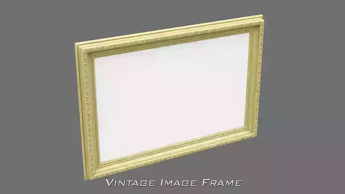 Vintage Image Frame 3D model