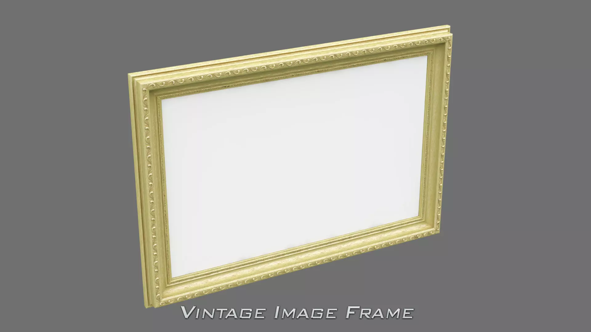Vintage Image Frame 3D model_0