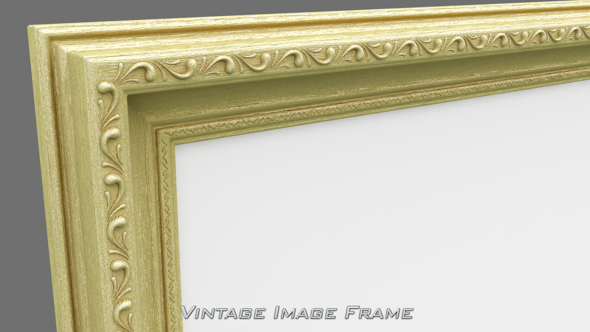 Vintage Image Frame 3D model_2