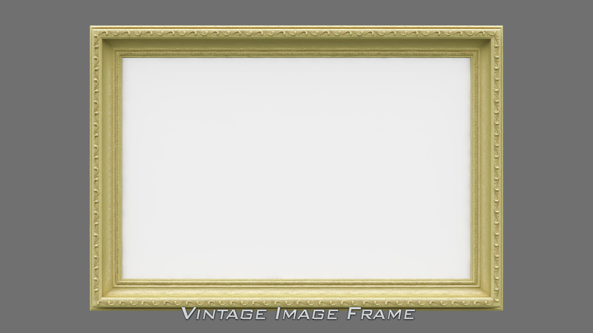 Vintage Image Frame 3D model_1