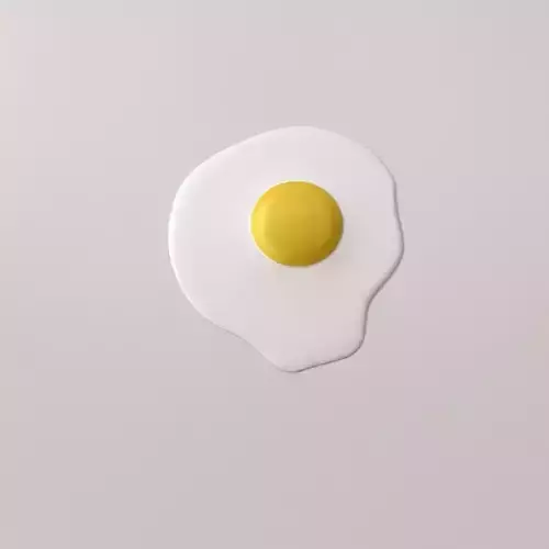 Fried Egg 3D model