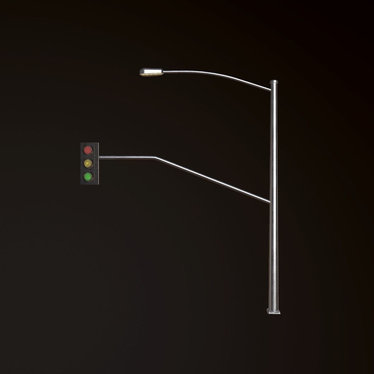 Traffic Light - PBR Game Ready Low-poly 3D model_2