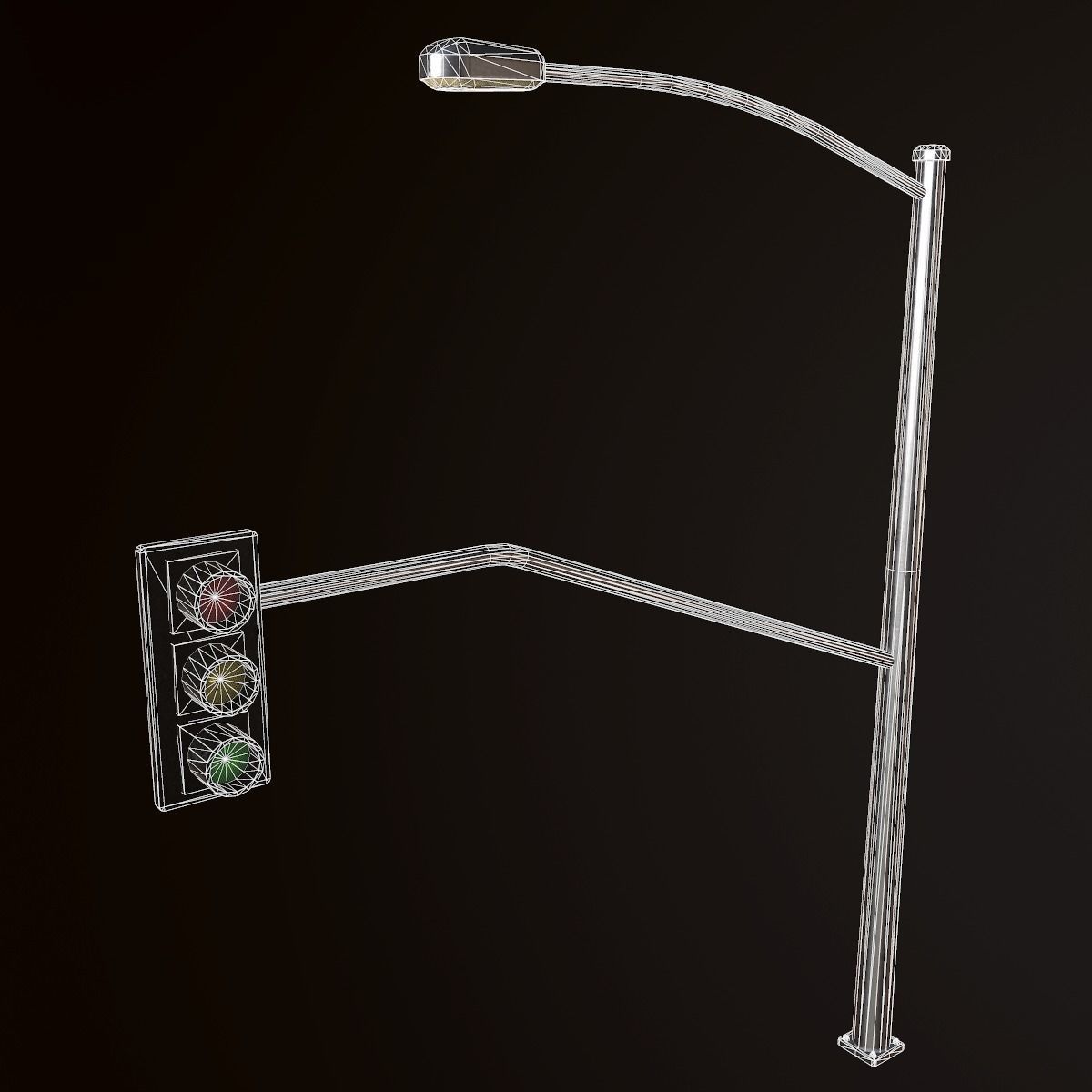 Traffic Light - PBR Game Ready Low-poly 3D model_12