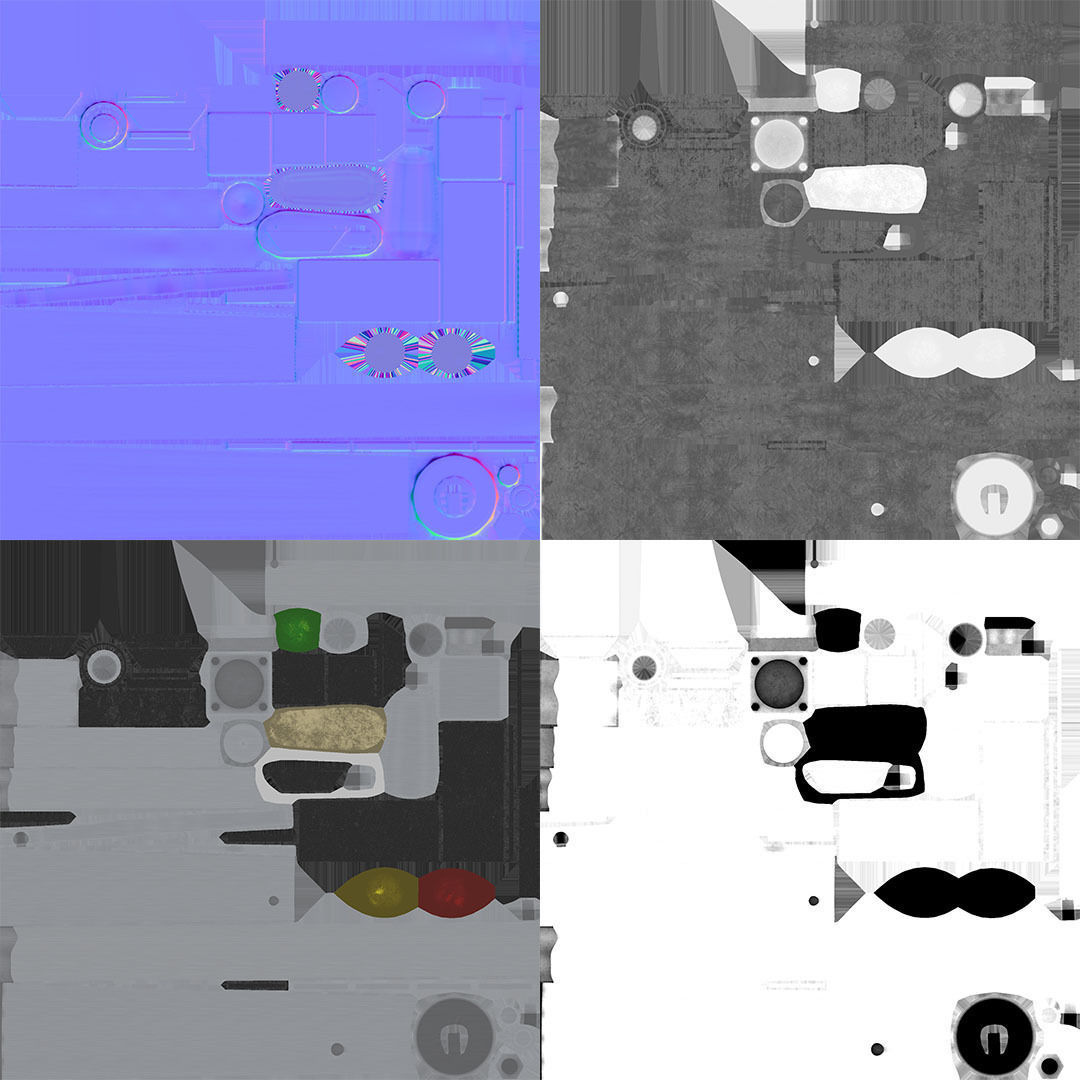 Traffic Light - PBR Game Ready Low-poly 3D model_13