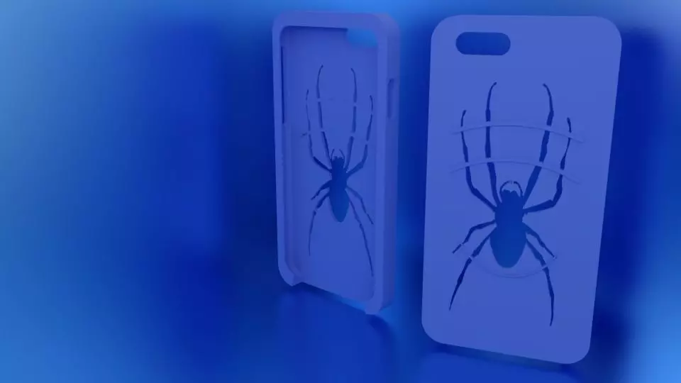 Iphone 6s Spider Case for Flexible TPU Material 3D print model_0