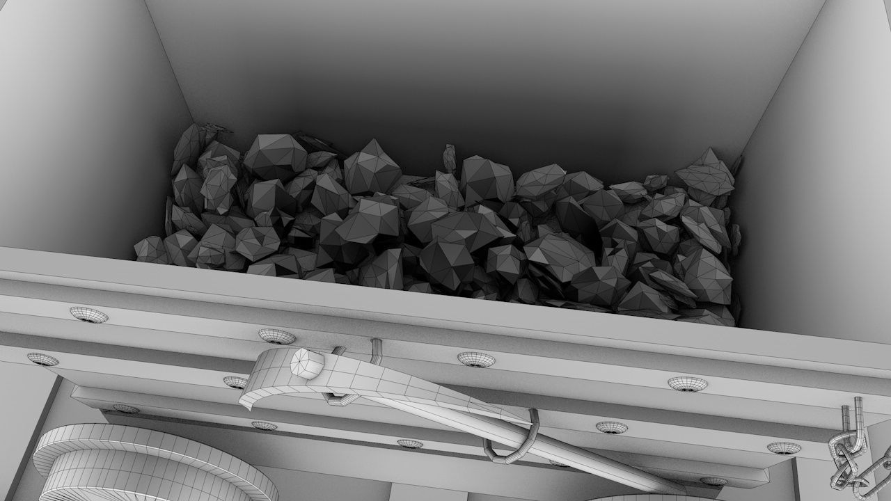 Old Minecart 3D model_9