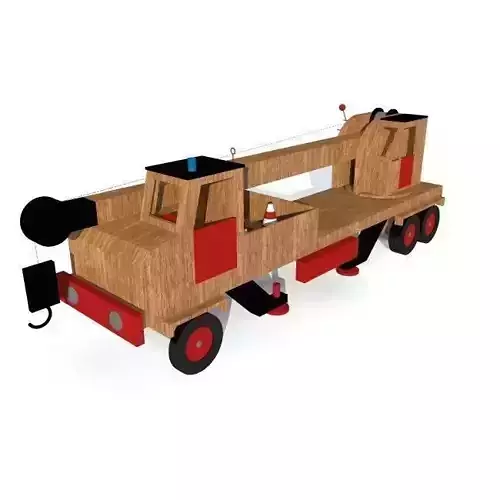toy crane truck 3D model