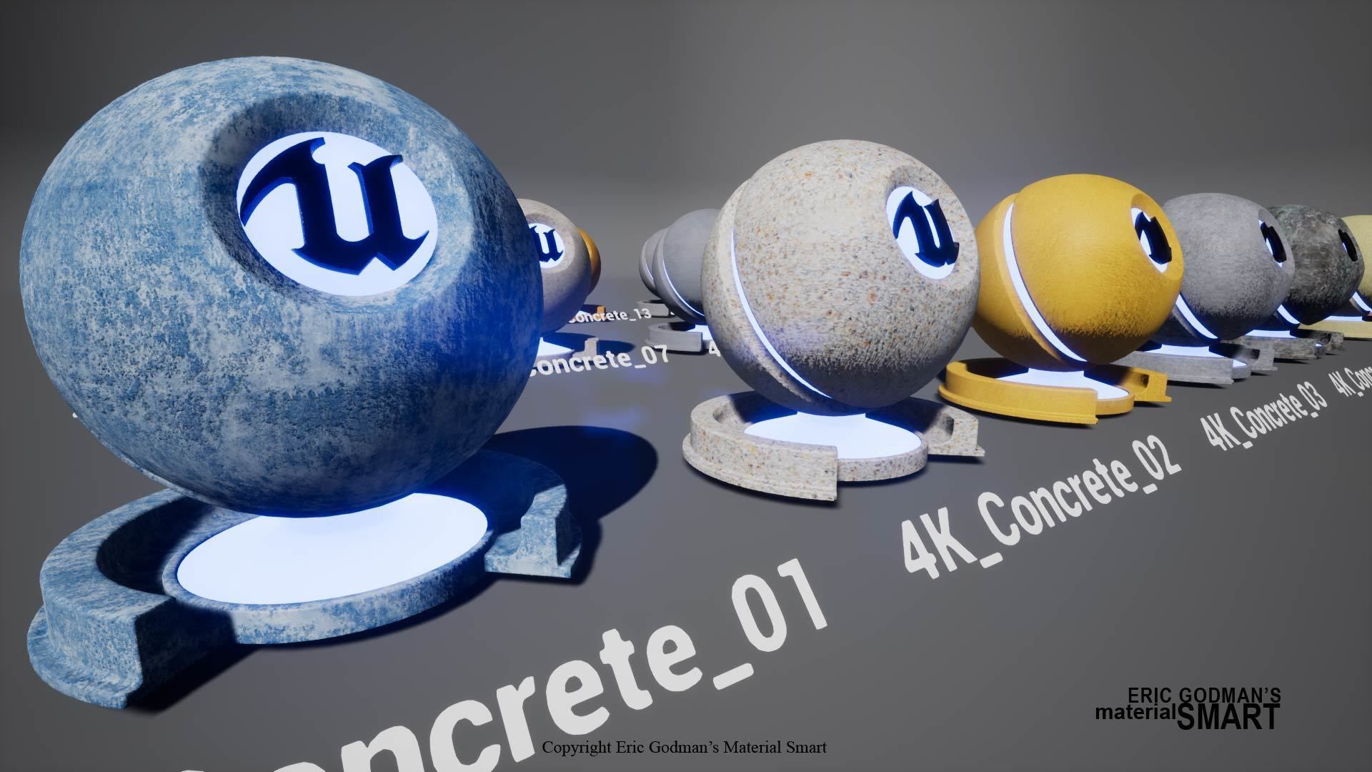 Optimized Concrete World Aligned Materials 3D model_6