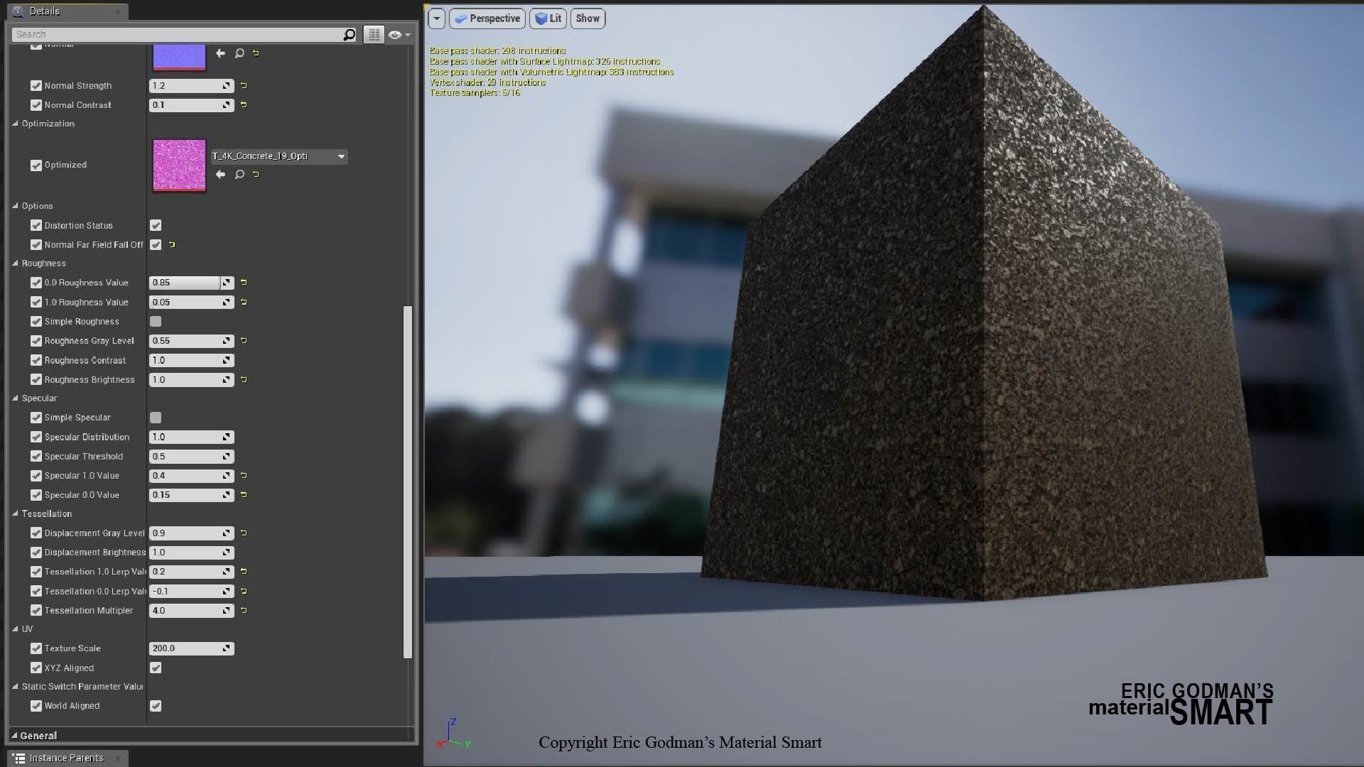 Optimized Concrete World Aligned Materials 3D model_22
