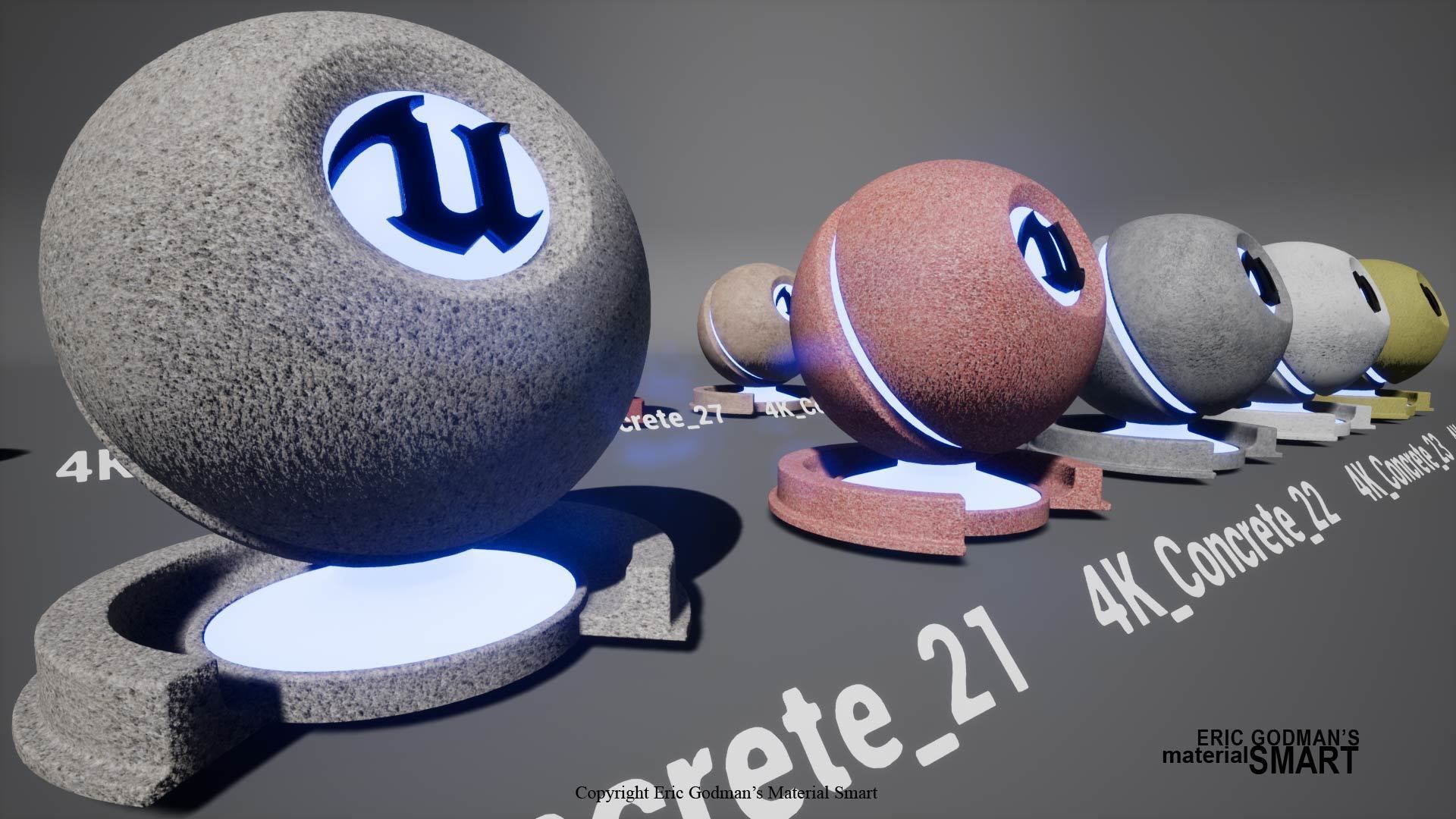 Optimized Concrete World Aligned Materials 3D model_12