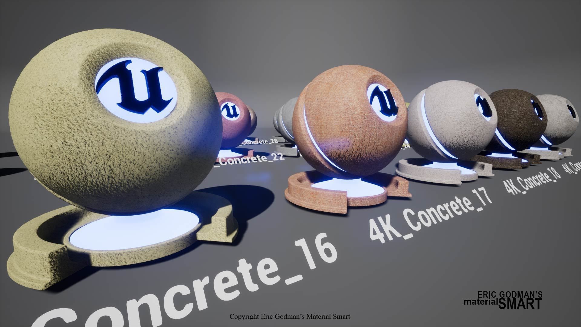 Optimized Concrete World Aligned Materials 3D model_13