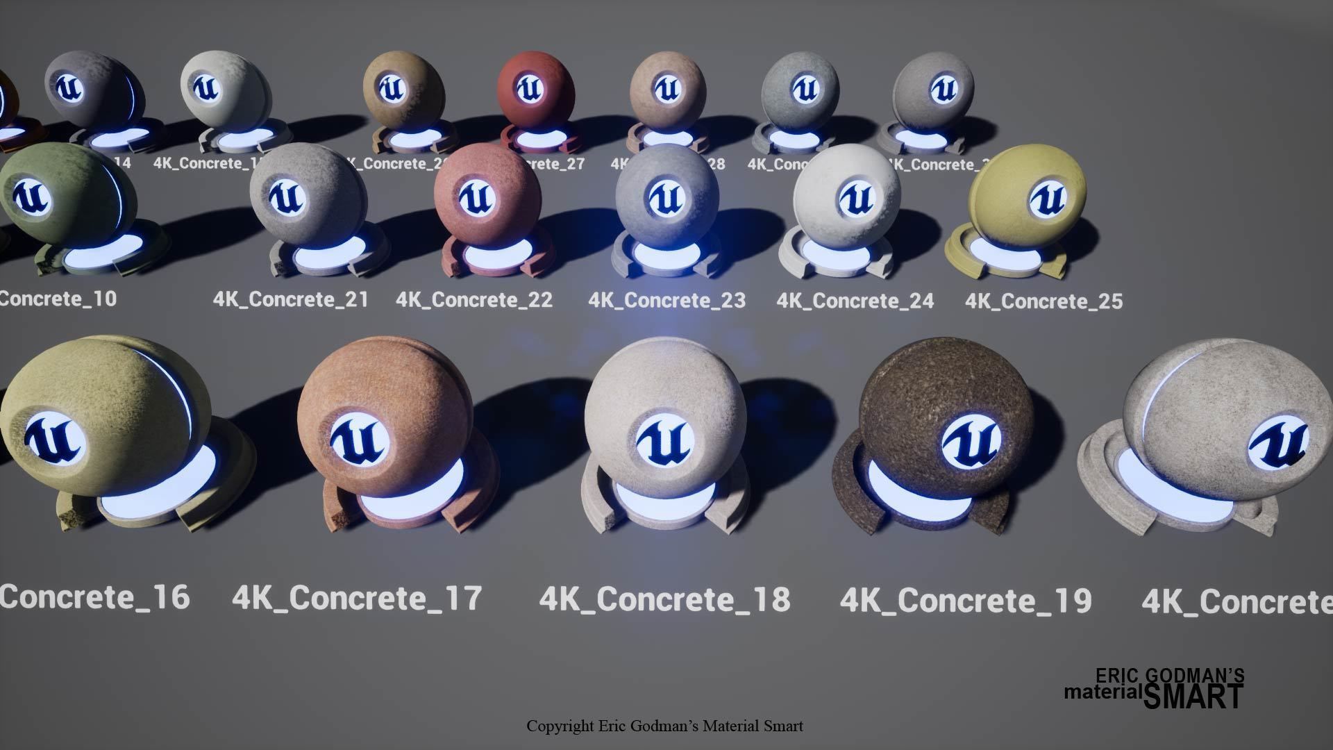 Optimized Concrete World Aligned Materials 3D model_5