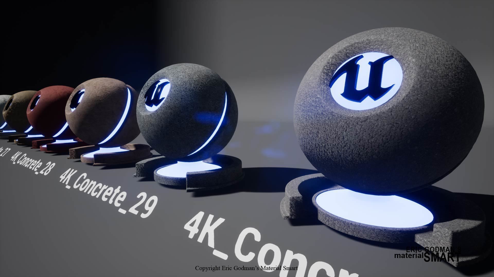 Optimized Concrete World Aligned Materials 3D model_15