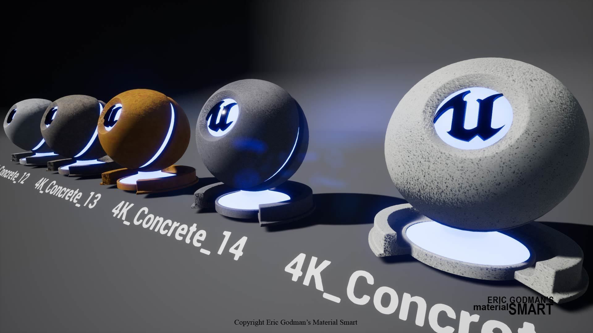 Optimized Concrete World Aligned Materials 3D model_9