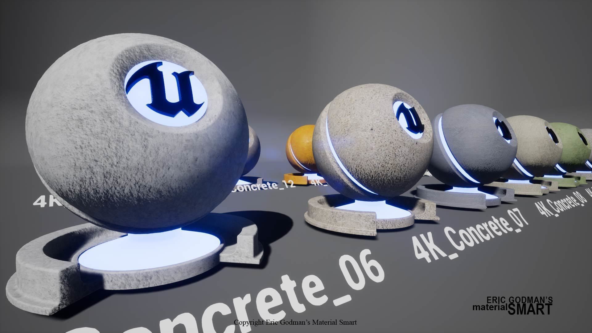 Optimized Concrete World Aligned Materials 3D model_7