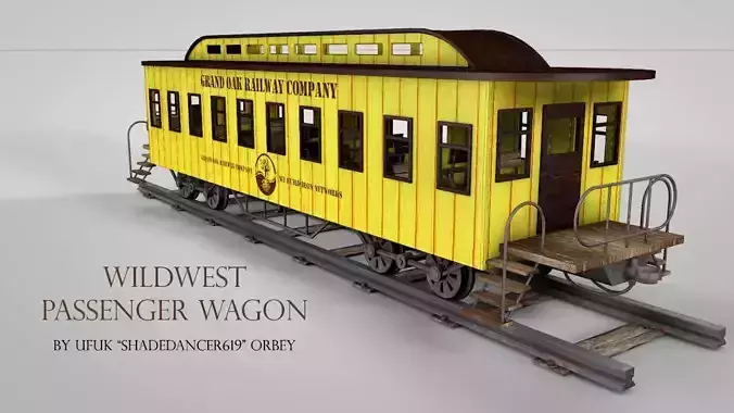 Western Passenger Wagon 3D model