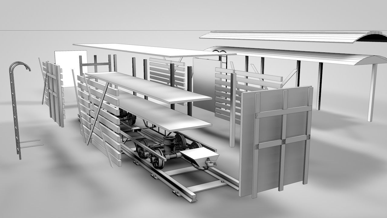 Western Cattle Wagon 3D model_2