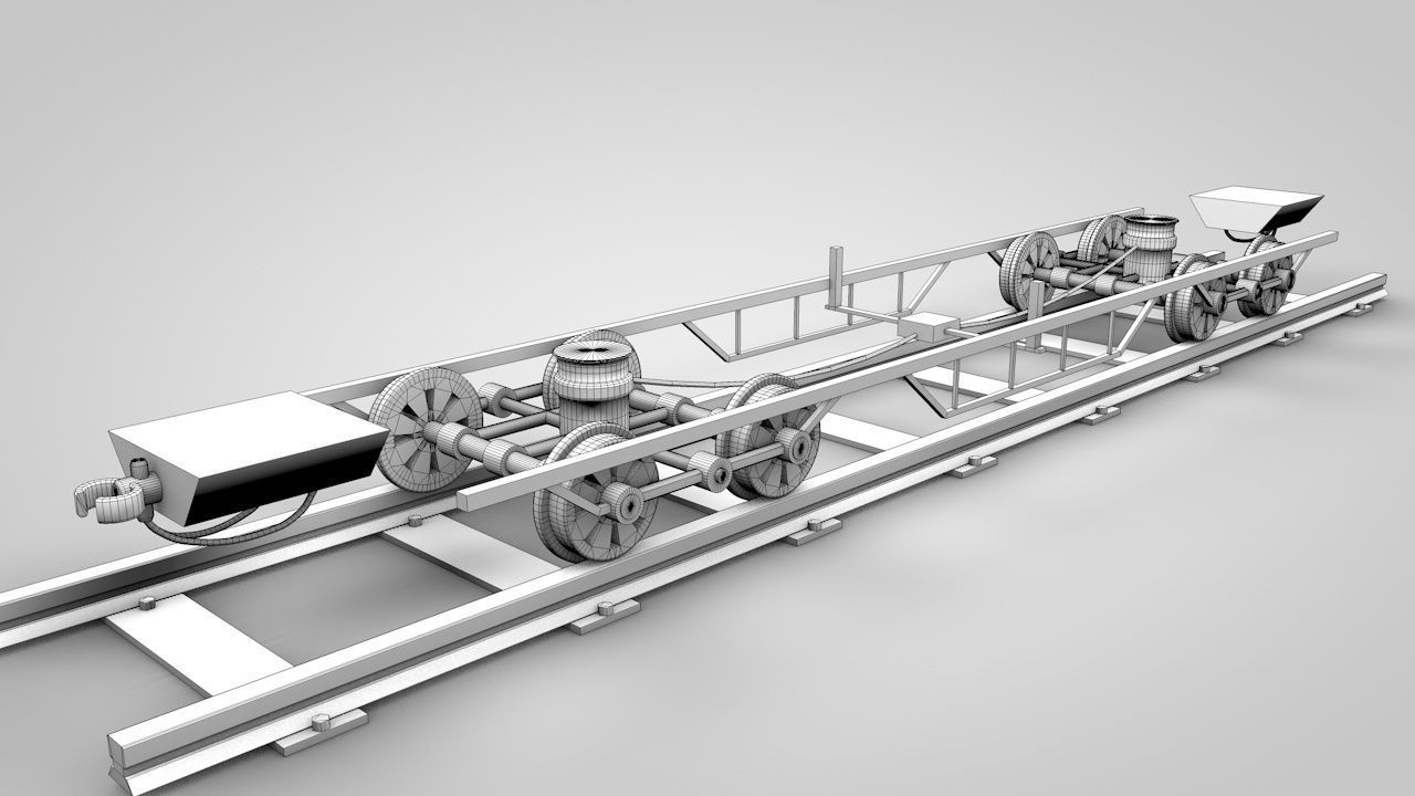 Western Cattle Wagon 3D model_4