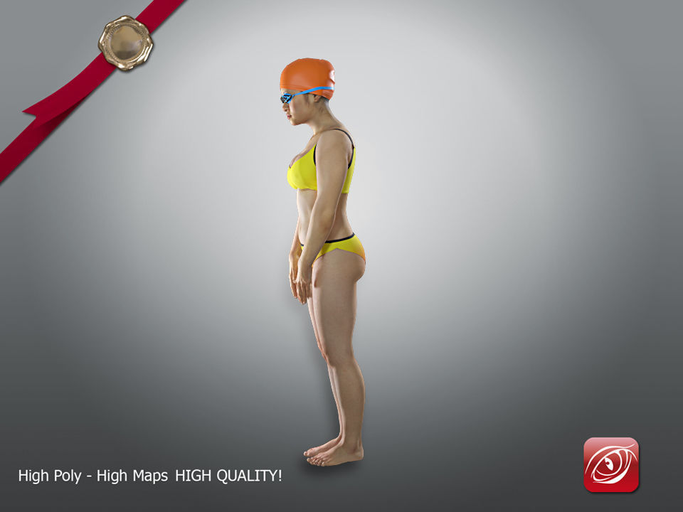 Swimmingpool Female AAS 002 3D model_1