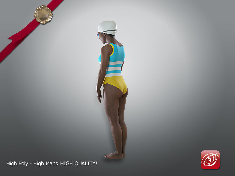 Swimmingpool Female AIN 002 3D model_5