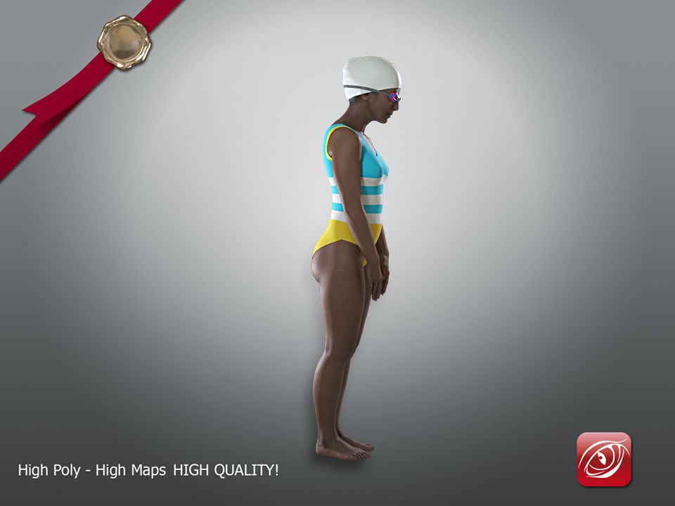 Swimmingpool Female AIN 002 3D model_8