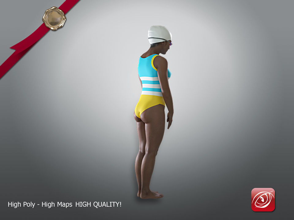 Swimmingpool Female AIN 002 3D model_6