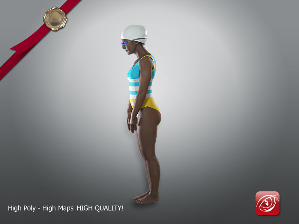 Swimmingpool Female AIN 002 3D model_2
