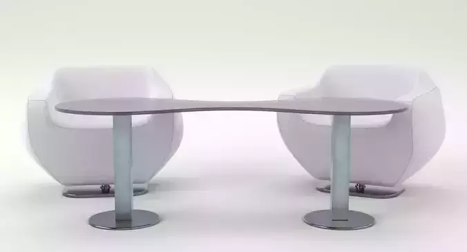 Lounge chair and coffee table