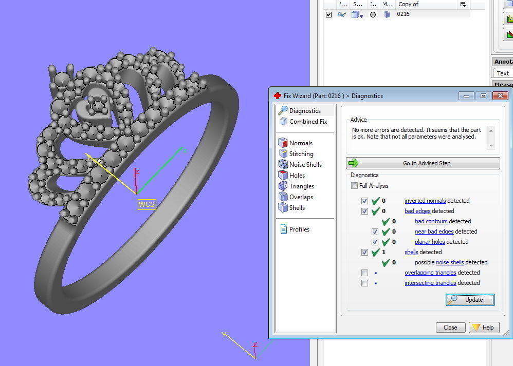 Crown ring design 3d print model 0216 3D print model_3