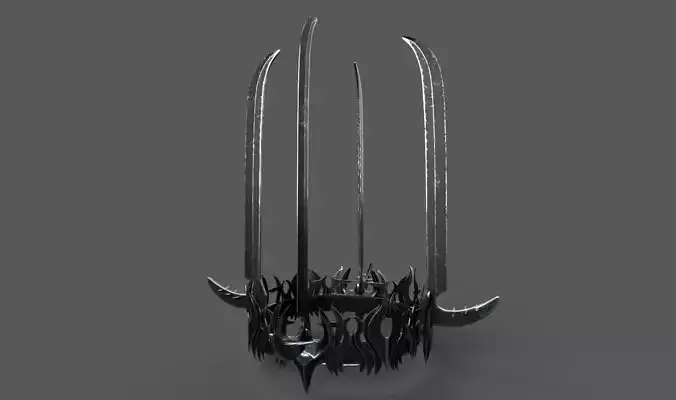 Witch-King of Angmars Crown Lord Of The Rings  Low-poly 3D model