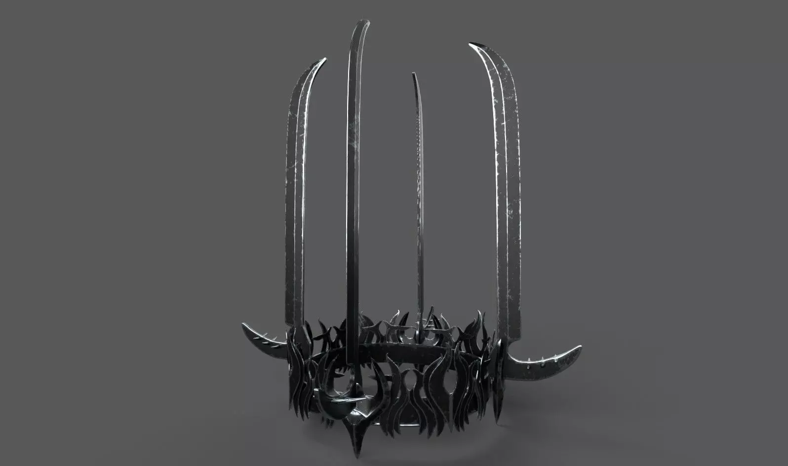 Witch-King of Angmars Crown Lord Of The Rings  Low-poly 3D model_0