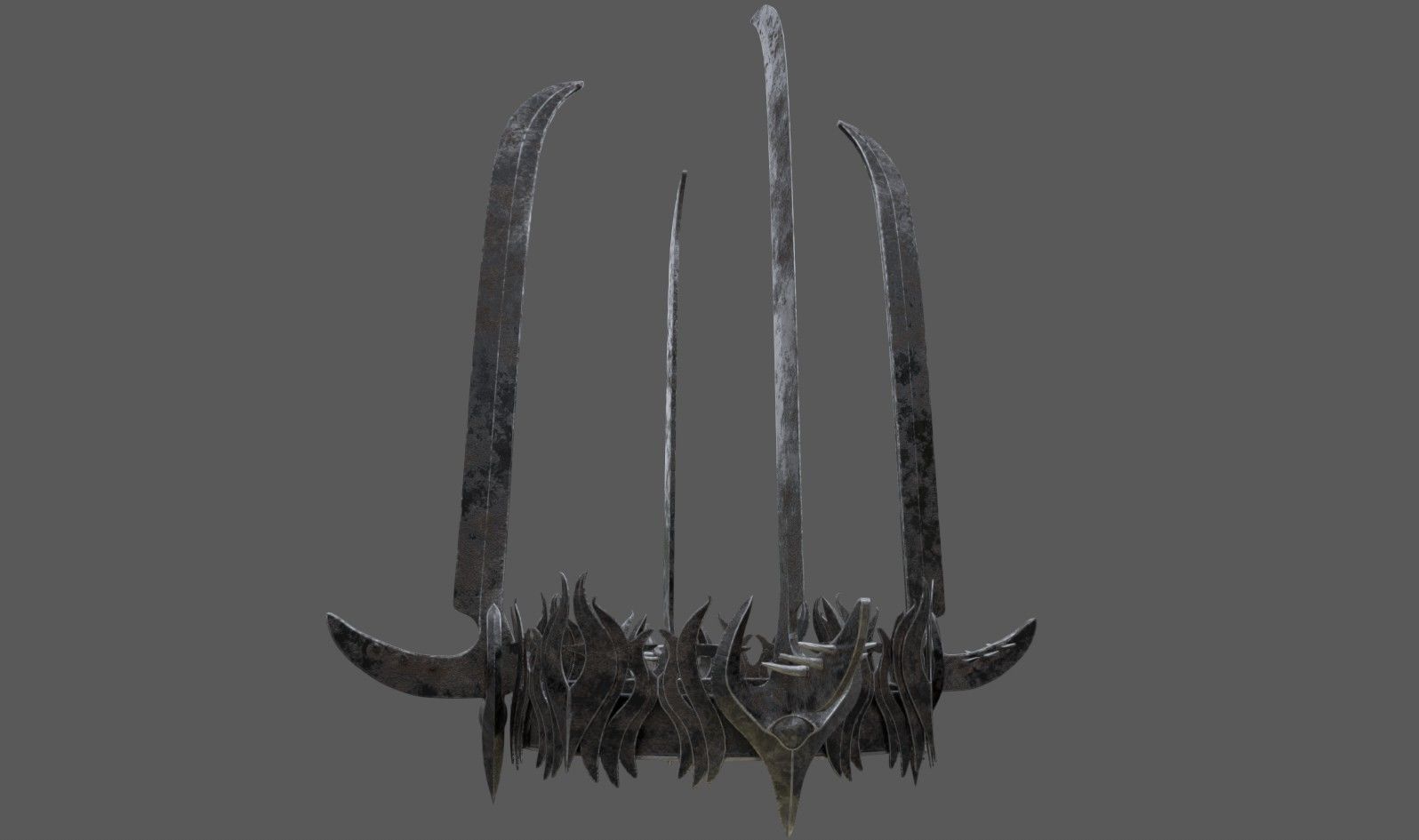 Witch-King of Angmars Crown Lord Of The Rings  Low-poly 3D model_3